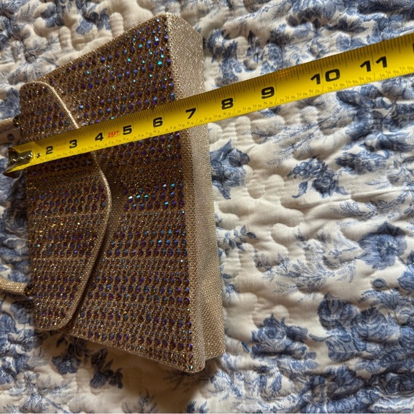 Elegant Gold and Multicolor Embellished Women's Bag - Picture 6 of 7